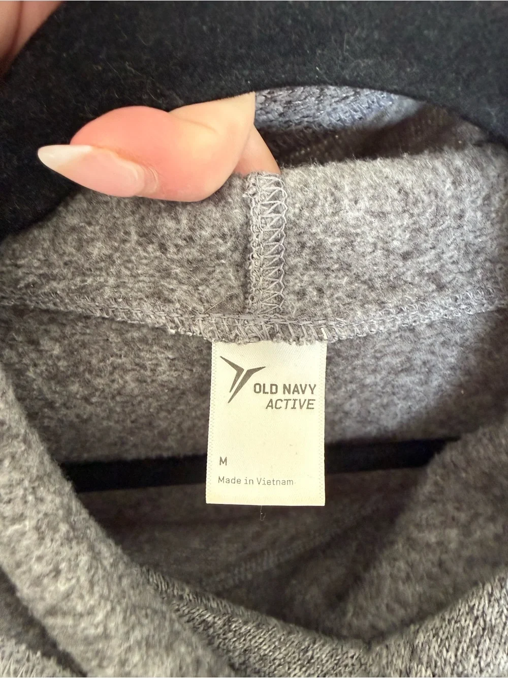 Old Navy Heather Gray Hooded Pullover Sweater